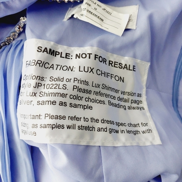 NEW Jenny Packham Drem Blue Jeweled Strap Shirred Wrap Maxi Dress P2798 - Picture 8 of 11